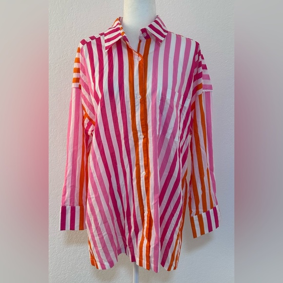 Beach Riot Alexa Striped Swim Coverup Size L/XL NWOT - Picture 3 of 8